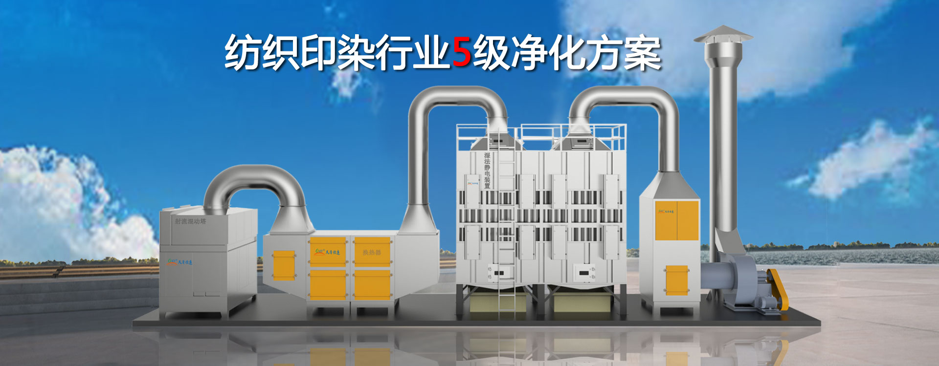 染整定型印染（rǎn）行業廢氣治理