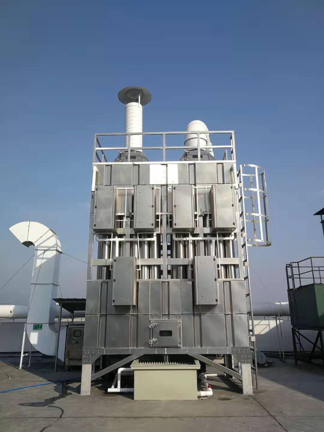 垃圾焚（fén）燒廢氣處理,濕式靜電裝置,濕式靜電煙氣處理器